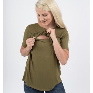Soft bamboo nursing tee